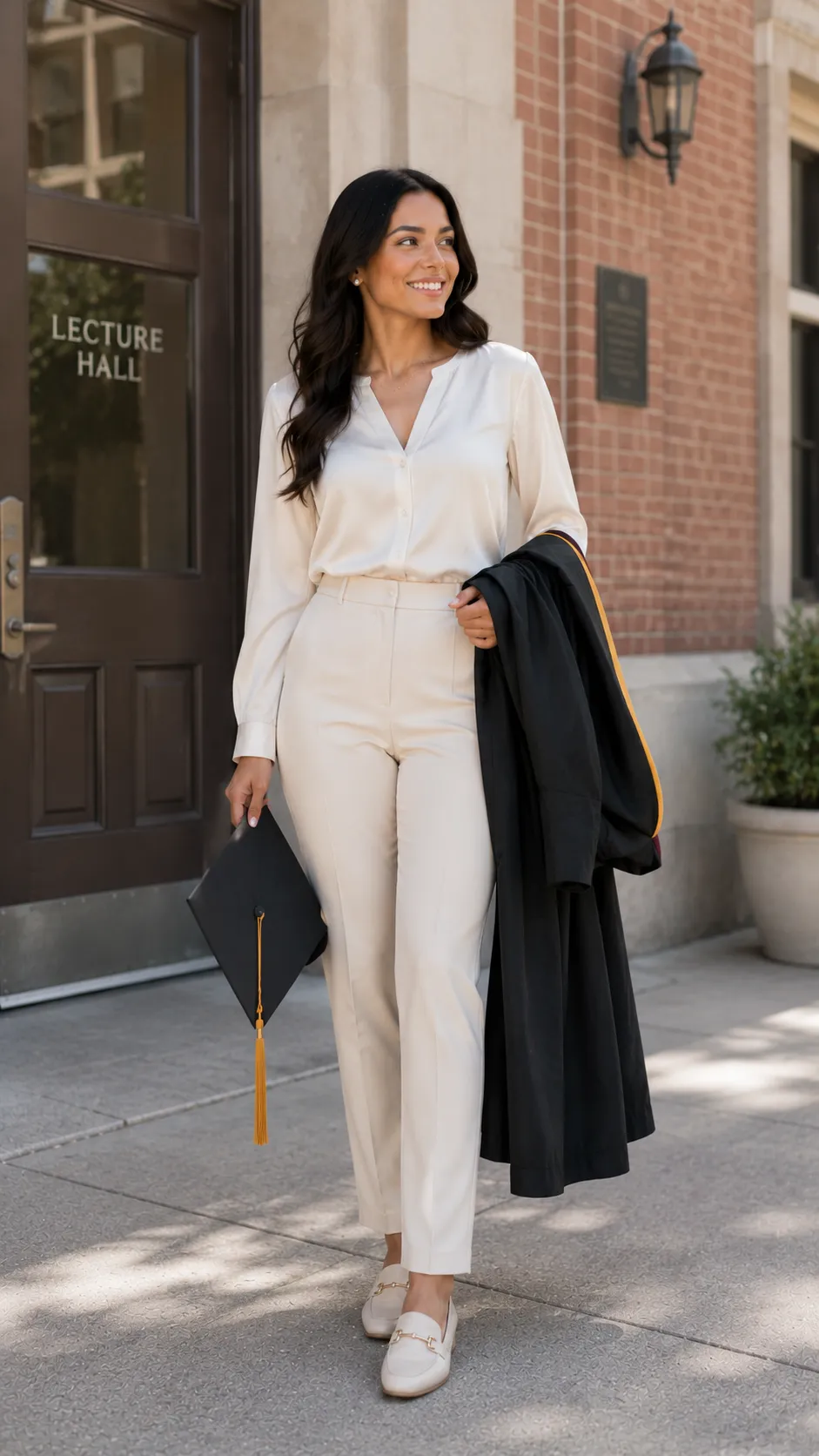 trousers blouse graduation outfit ideas