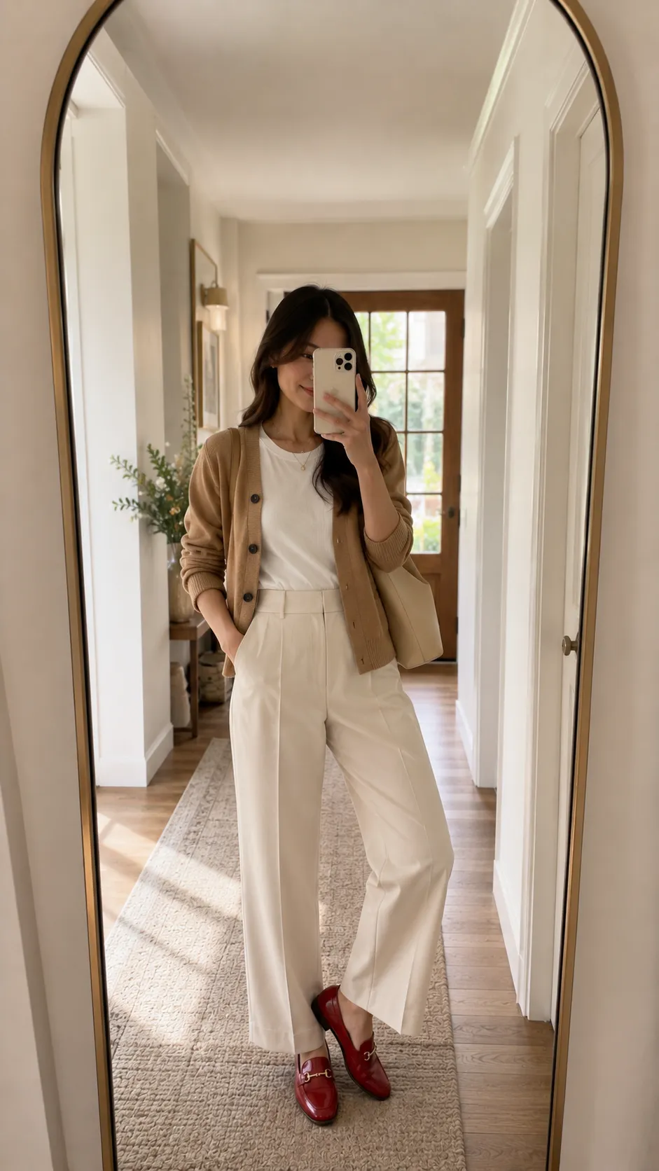 statement loafers business casual outfit ideas 