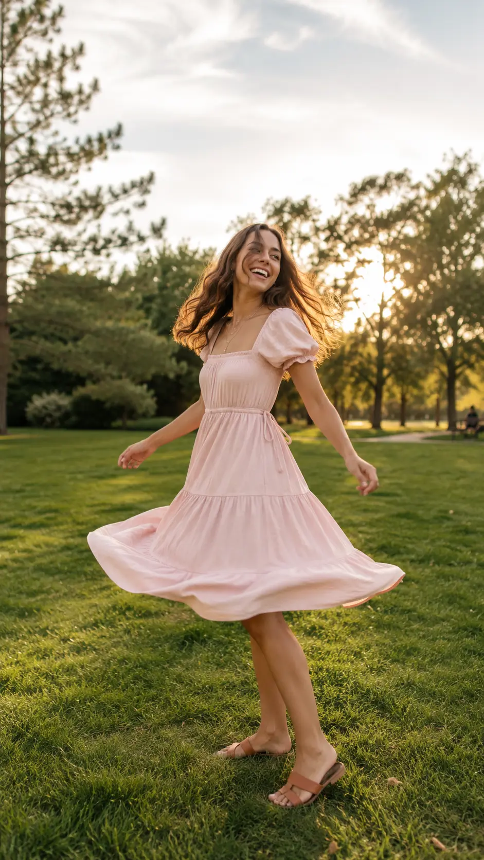 twirl test summer sundress picnic outfit