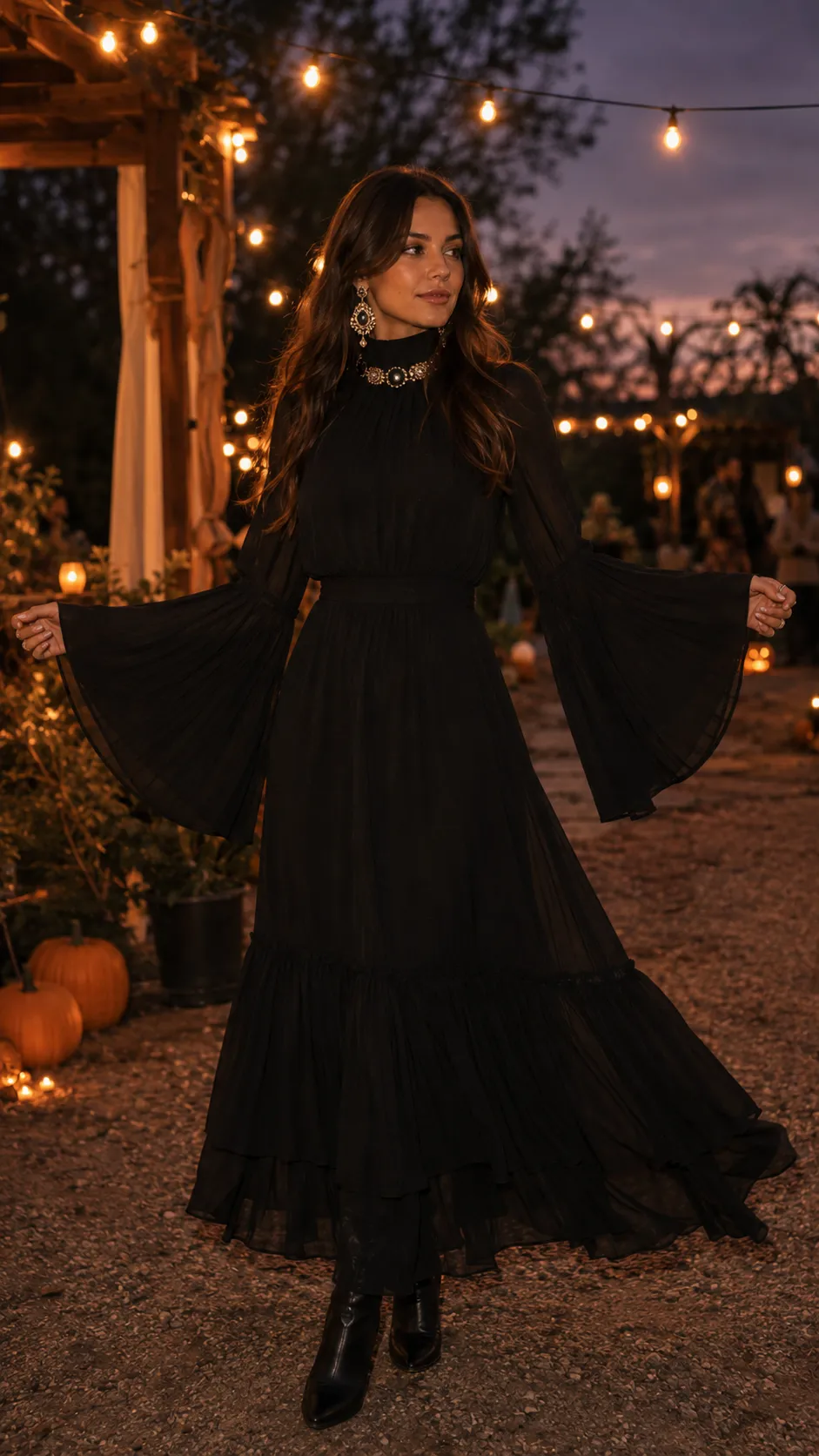 modern witch halloween outfit aesthetic